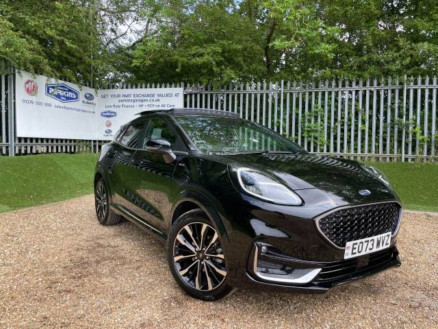 Ford Puma 1.0 EcoBoost Hybr mHEV 155 ST-Line Vignale 5dr DCT Auto Pan Roof Hatchback Petrol Black