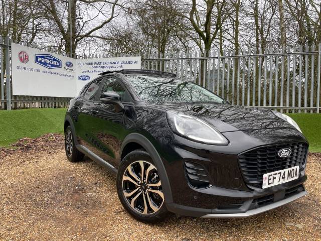 Ford Puma 1.0 EcoBoost Hybrid mHEV Titanium 5dr Pan Roof Winter Pk Hatchback Petrol Black