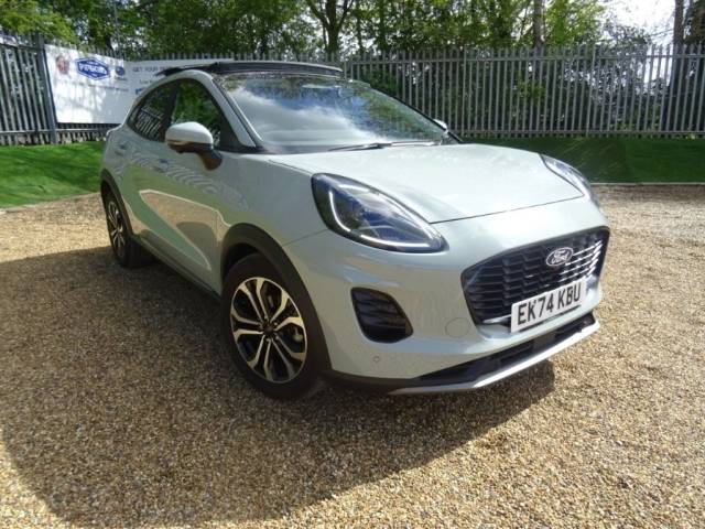 Ford Puma 1.0 EcoBoost Hybrid mHEV Titanium 5dr Pan roof Hatchback Petrol Grey