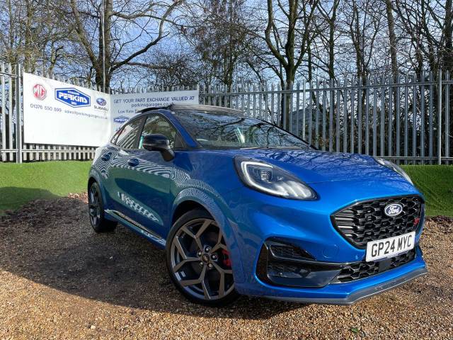 Ford Puma 1.0 EcoBoost Hybrid mHEV ST 5dr DCT Pan Roof 8.9% APR Hatchback Petrol Blue