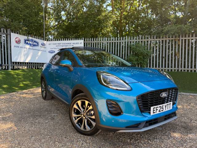 Ford Puma 1.0 EcoBoost Hybrid mHEV Titanium 5dr DCT Pan Roof Hatchback Petrol Blue