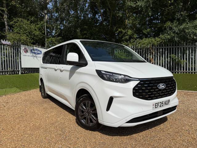 Ford Tourneo Custom 2.0 EcoBlue 170ps H1 Titanium 9 seater Auto VAT Q Leather MPV Diesel White
