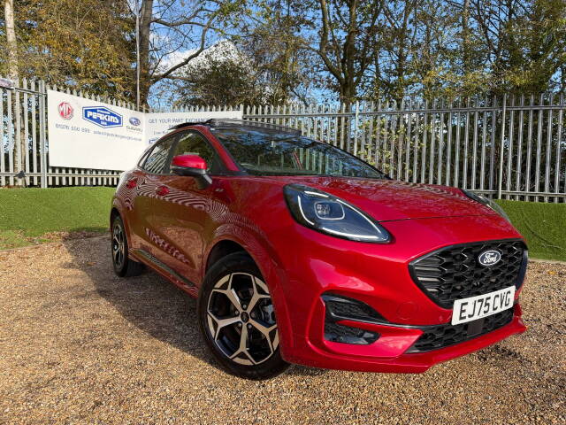 Ford Puma 1.0 EcoBoost Hybrid mHEV ST-Line 5dr DCT Auto Pan Roof Hatchback Petrol Red